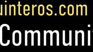 Busty MILF Gabby Quinteros contrasts her wet pussy with intense pounding to orgasm. lingerie and heels on