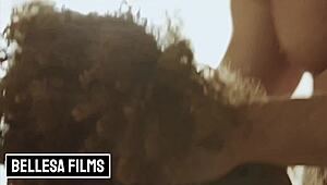 seth gamble eats cecilia lion's pussy on the table and fucks her hard 😈 - bellesa