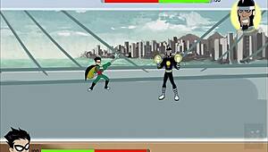 kitten breaks starfire's ass with anal beast, raven waits to get fucked in 18titans chapter 3