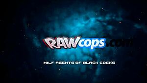 rasta mechanic gets to tune up some female cops in a group scene