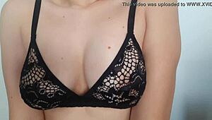 Exciting Nipples Game with Big Tits