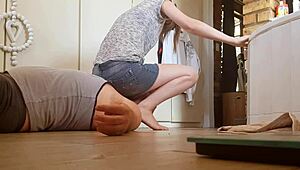 uhh, i’m totally lost in this yummy facesitting sesh with a hot brunette