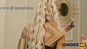 latina amazon in cosplay gets experienced sex