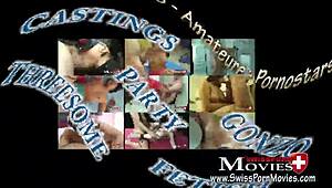 Gina's BDSM Slave Casting with Bondage and Blowjob