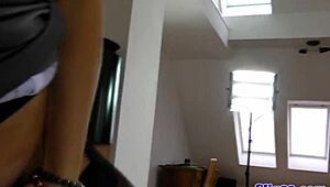 Russian Beauty Sucks and Fucks Old Bloke in Raw Casting POV Scene