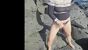 sexy girl caught in steamy pissing moments