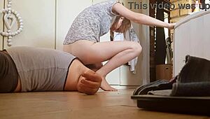 uhh, i’m totally lost in this yummy facesitting sesh with a hot brunette