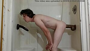 Taking 2 Thick Black Dildos In My Fuck Holes