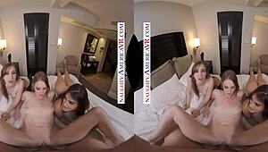 Ashley Lane, Gracie Green, Stephanie West โดนเย็ด群หลังปาร์ตี้วันหยุด