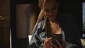 Beautiful woman in stockings enjoys rough sex