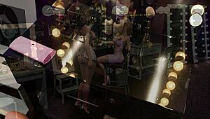 in this 3d cartoon, slut gets anal doggystyle with cum on ass.