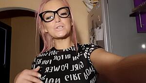 I'm your mistress, giving you these fuck instructions with my feet and stockings on.