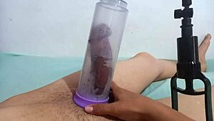 Twink Sucks Hard with Pump in Anime Style