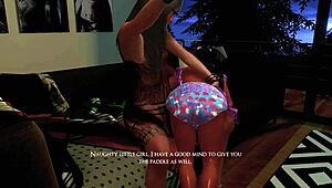 got spanked and paddled till i cried in this extended clip