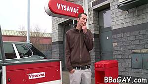 I love sloppy gay blowjob sex