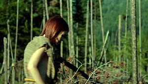 Hey, check out this naked girl masturbating in the forest! 😍