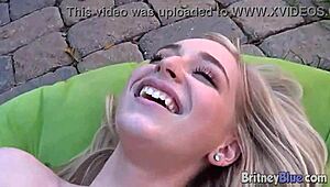 Britney Blue Toys Pussy!