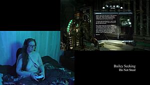 Commented gameplay of Naked deadspace play through part 6 with big natural tits and a voluptuous body