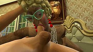 I Can't Believe Posh Grannies Suck Young Cocks in Sims 4 Granny Treat!
