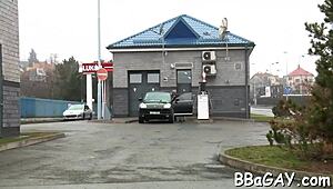 I love sloppy gay blowjob sex