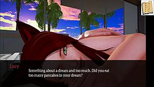 Redhead's Deepthroat Passion in Family Hentai Adventure