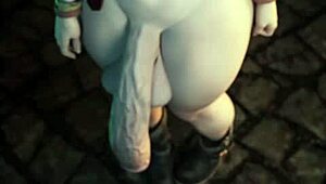 Jerk off challenge unfolds with 3D futa girls on phone metronome edition