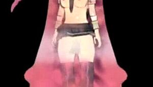 Super Yaeko engages in erotic action in this hentai gallery