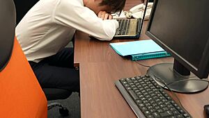 Unbelievable! Japanese Boss Emiko Sugioka in Overtime Office Sex with Squirting Action