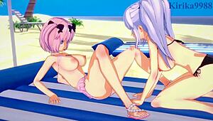Yagy And Hibari Engage In Intense Lesbian Futanari Sex In 3D Hentai