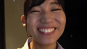 Cute Japanese schoolgirl amateur hardcore sex bent over uniform blowjob moaning