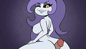 Intense Cartoon Massage Leading to Passionate Assjob with Monster Cock