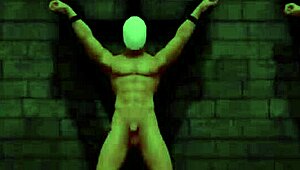 オーラが男のおもちゃをからかってバンギング、ワイルドなアニメアクション