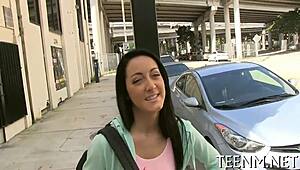 teen sabrina banks gets tight pussy drilled for cash