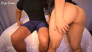 Hey, I called my cuckold boyfriend's friend over to ride me hard. He filled my pussy with hot cum!