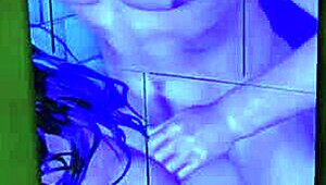 Neighbor boldly catches us on cam in shower