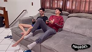 He plays video games then rims his partners' assholes