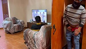 unknown guy sneaks into bedroom with my boyfriend