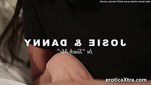 Josie in SENSUAL FOREPLAY with KISSING!