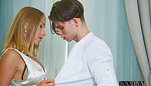 hot sexy blonde teacher angelika grays sucks and rides student's big dick