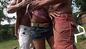 i fucked two gay muscle boys in a threesome with big cocks and facials, but i messed up the shoes