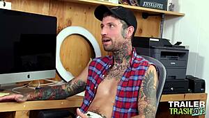 skinny tattooed hunks colton and ryan breeding raw in usa