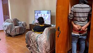 unknown guy sneaks into bedroom with my boyfriend