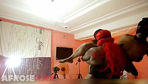 2 Ebony BBW Amazons Dominate 1 Petite Girl in Ghetto Fun