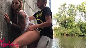 Wanna see Gymbunny’s best outdoor creampie moments?