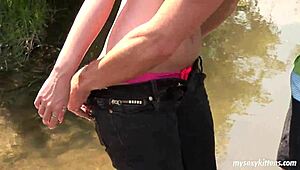 Hot Teen Jenny Sucks And Fucks Cock Outdoors In Hardcore Scene