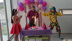 hey, wanna see me bang the birthday girl at her dad's place?