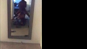 Bondage board keeps this mature babe bound and blindfolded for interracial doggystyle pounding