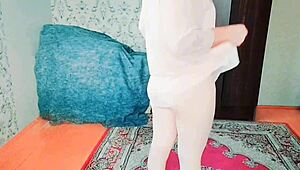 Sissy Crossdresser in Sexy Dress Shows Big Ass Twink