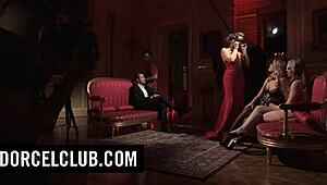 Behind The Scenes - Italian Blonde And Brunette Play Sex Games With Big Tits