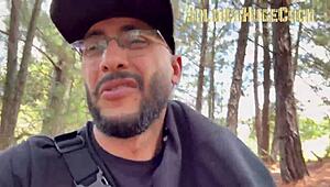 Mad about exercise, the eighteen-year-old brunette dives into deepthroat pussy licking and squirting orgy